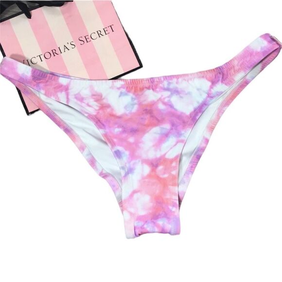 VS‎ TIE DYE SCRUNCH BIKINI SWIM BOTTOM NWT - Picture 1 of 5